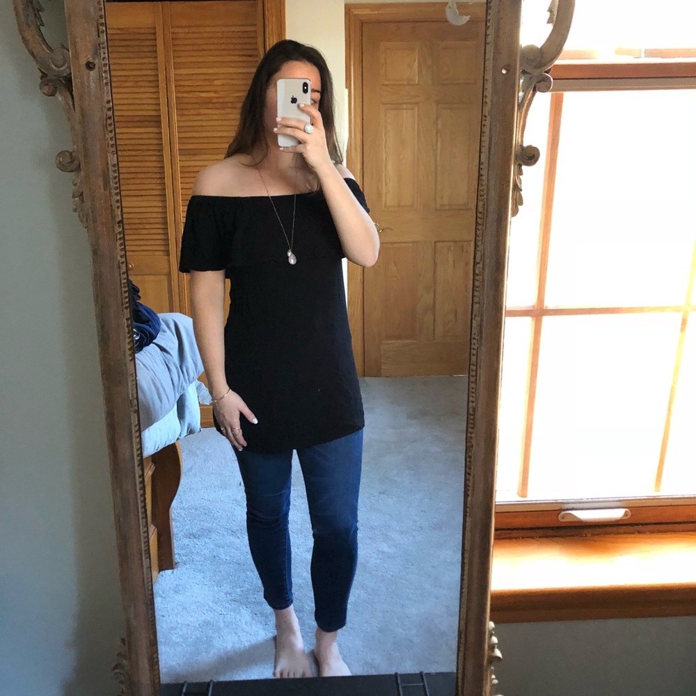 Black OTS top
